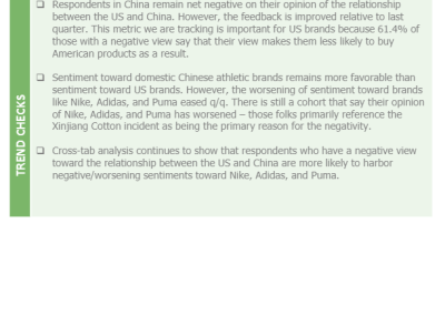 China and US Athletic Brands (Quarterly)
