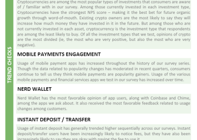 Financial Products, Crypto, and Mobile Payments (Quarterly)