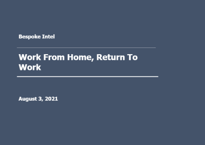 Work From Home, Return to Work (Ad-Hoc)