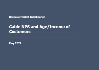Bespoke – Cable TV Providers NPS and Age and Income of Customers