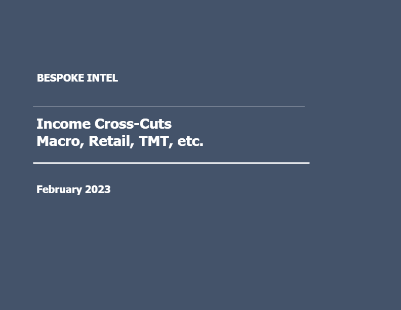 Bespoke – Income Cross-Tabs, Macro, TMT, Consumer, Healthcare, Autos (Feb 23)