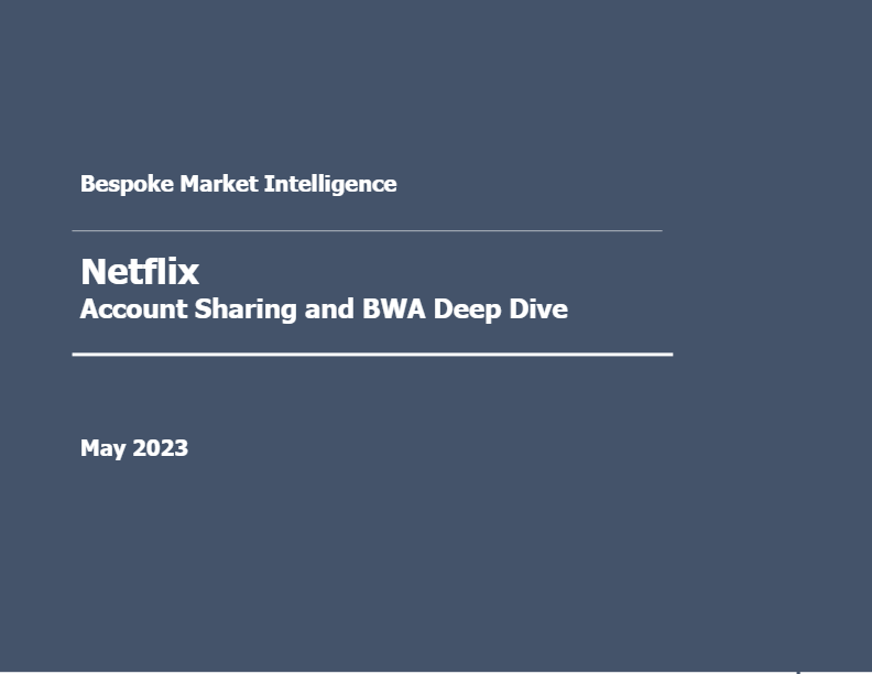 Bespoke – NFLX Account Sharing and BWA Deep Dive (Vol 2)