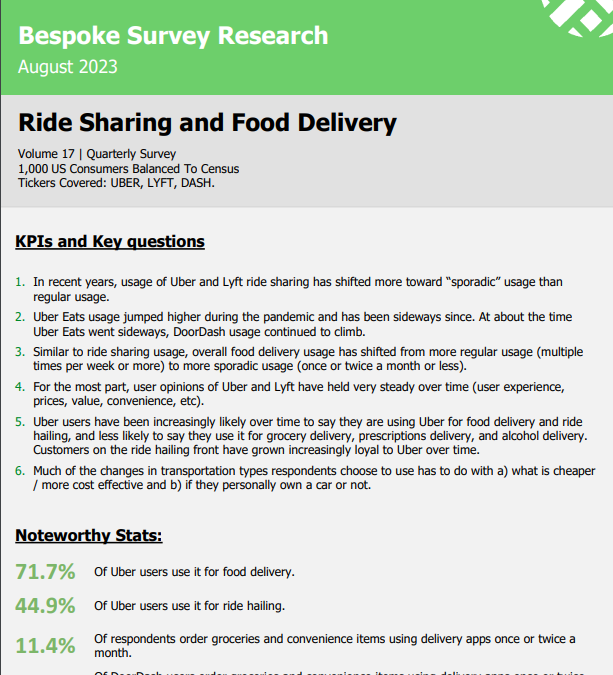 Bespoke – Ride Sharing and Delivery, Vol 17